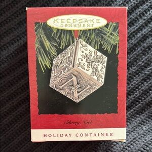 Hallmark Keepsakes Silvery Noel Holiday Ornament - Silver